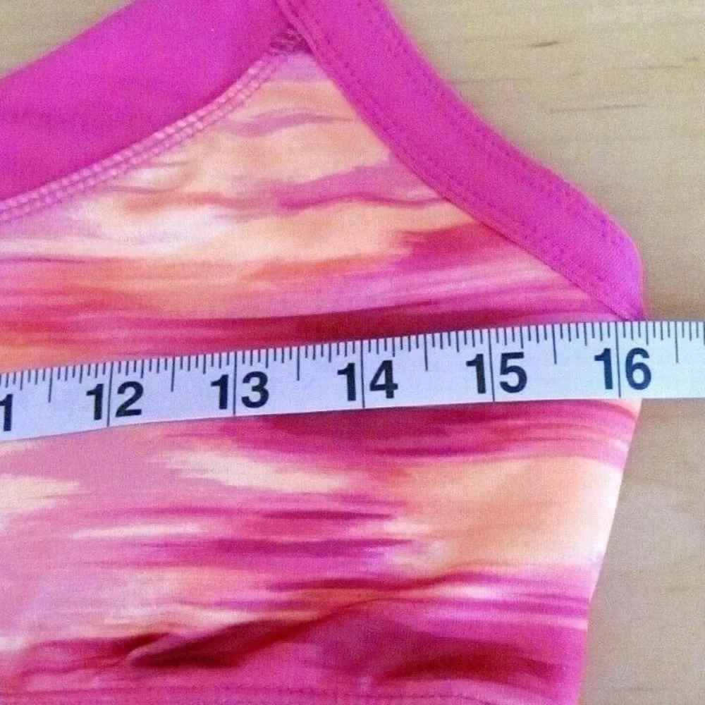 3/$25 🍄 Avia Pink Orange Active Racerback Sports Bra Style Estilo Large